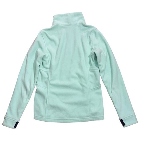 The North Face Fleece Front Zip Long Sleeve Mint Green Jacket XS - Picture 4 of 8